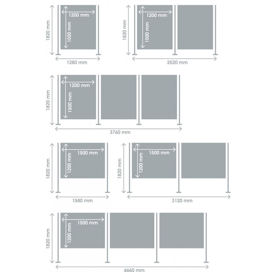 Xib-it Pole and Panel Multi-board